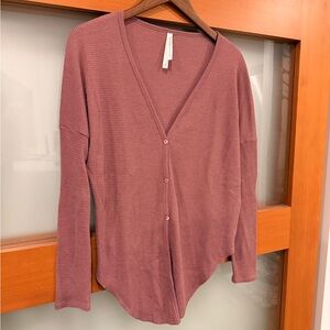 Babaton Dusty Rose Knit Top